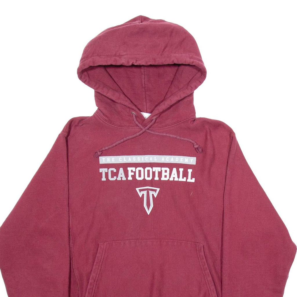 CHAMPION TCA Football Mens Red Hoodie USA S
