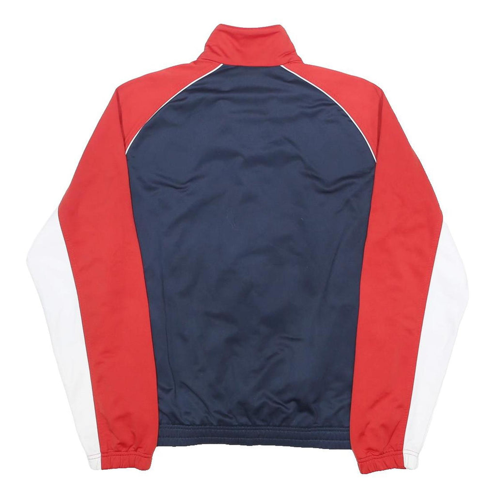 NIKE Mens Navy & Red Track Jacket M Polyester Zip Plain Sportswear