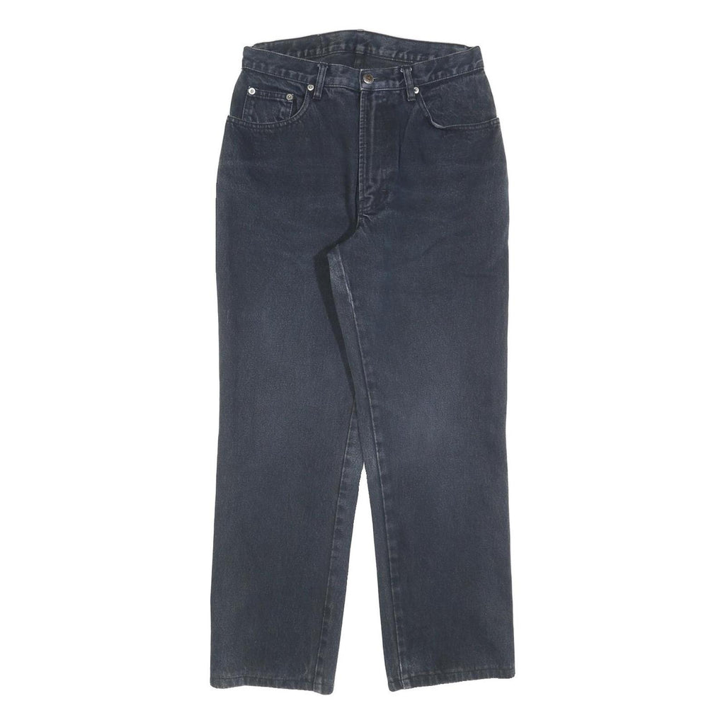 TEDDYS Womens Black Regular Fit Straight Denim Jeans W28 L28 Classic Style