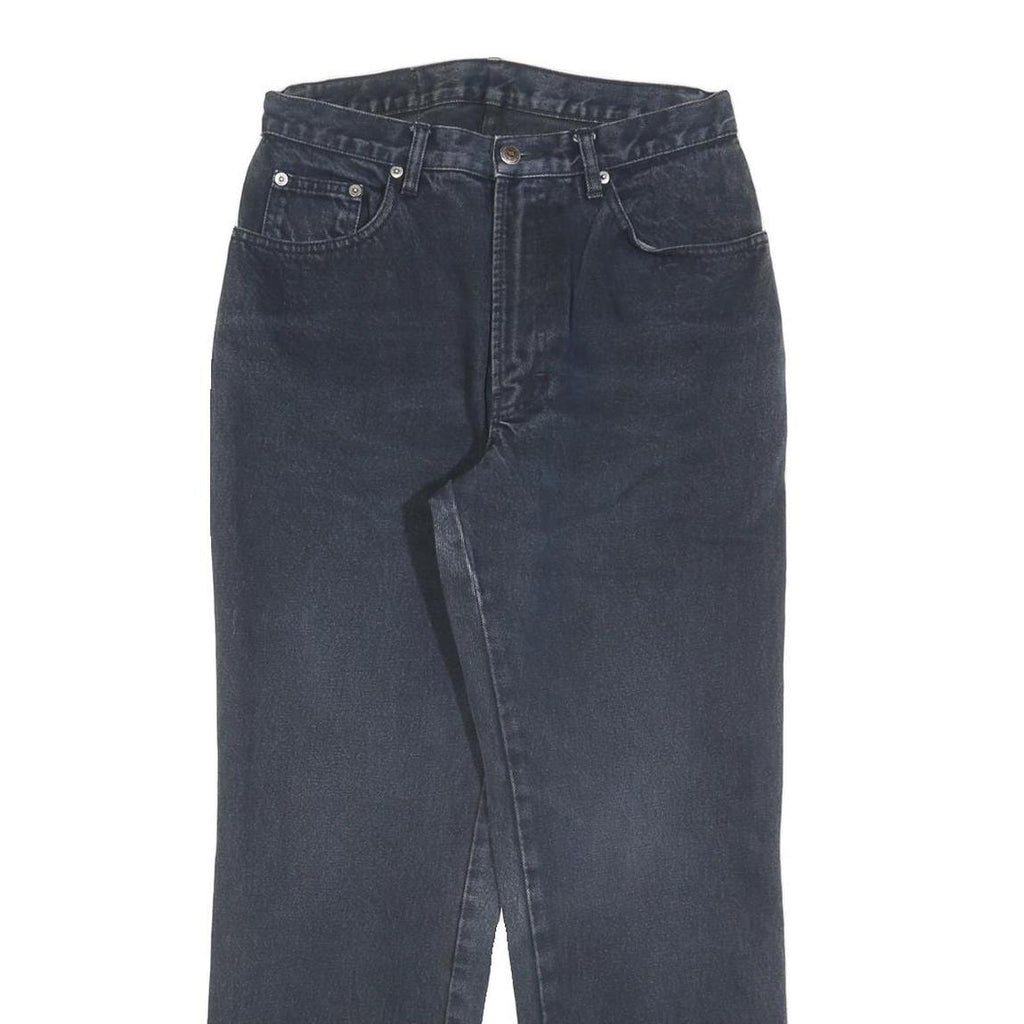 TEDDYS Womens Black Regular Fit Straight Denim Jeans W28 L28 Classic Style