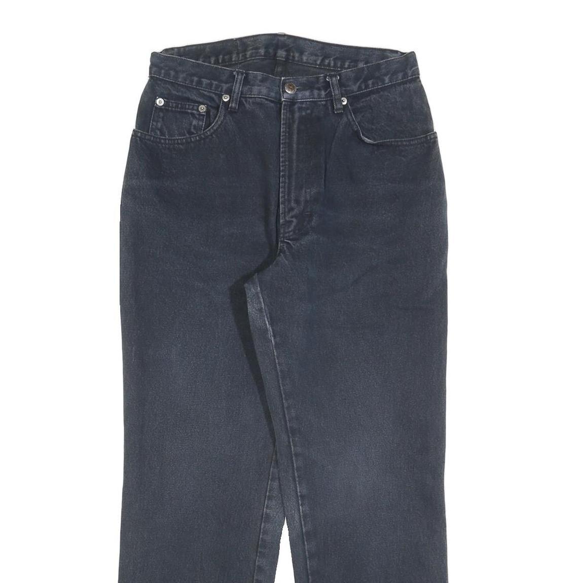 TEDDYS Womens Black Regular Fit Straight Denim Jeans W28 L28 Classic Style