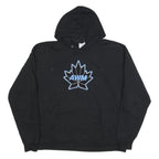 CHAMPION Mens Black Hoodie 2XL Cotton Blend Pullover Hooded Sweatshirt