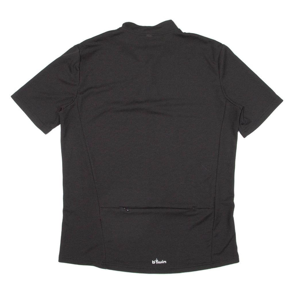Cycling Mens Jersey Black 1/4 Zip L