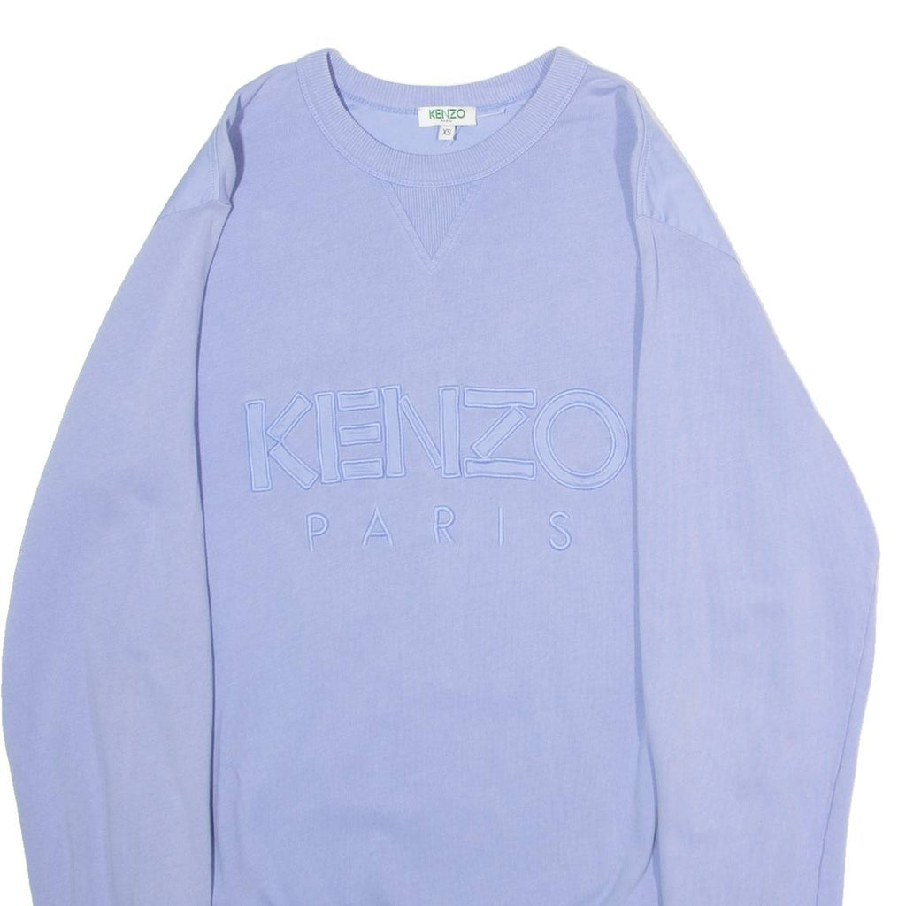 KENZO Mens Sweatshirt Blue Crew Neck XS