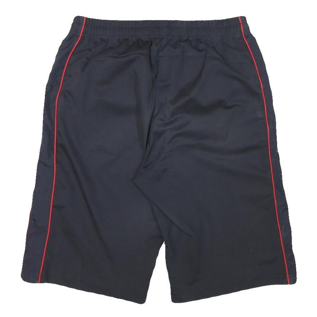 FILA Mens Shorts Black & Red Casual M W28 Polyester Blend Sports Logo