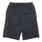 FILA Mens Shorts Black & Red Casual M W28 Polyester Blend Sports Logo