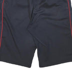 FILA Mens Shorts Black & Red Casual M W28 Polyester Blend Sports Logo