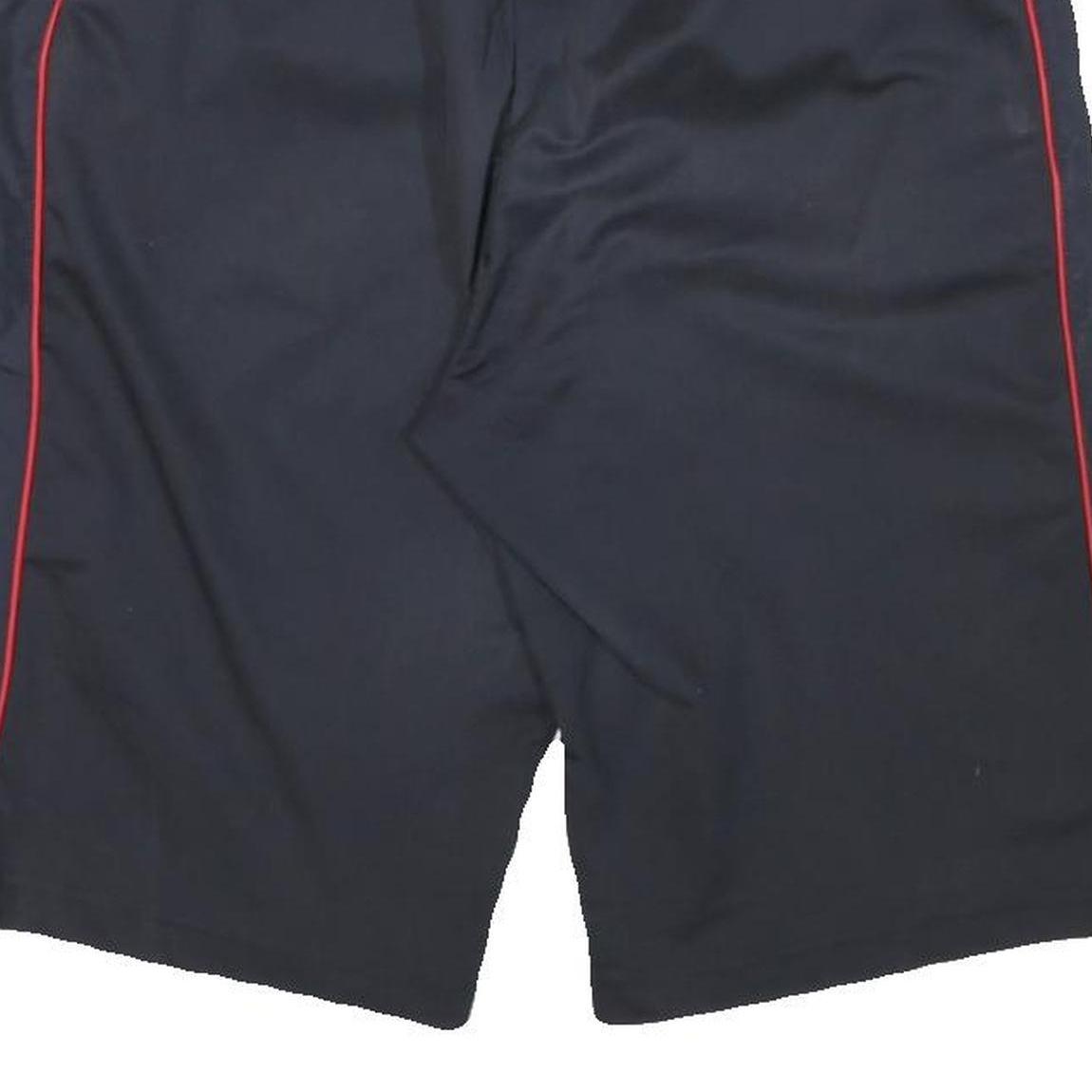 FILA Mens Shorts Black & Red Casual M W28 Polyester Blend Sports Logo