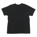 CALVIN KLEIN JEANS Mens Black V-Neck T-Shirt M Cotton Blend Crew Neck Short