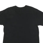 CALVIN KLEIN JEANS Mens Black V-Neck T-Shirt M Cotton Blend Crew Neck Short