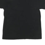 CALVIN KLEIN JEANS Mens Black V-Neck T-Shirt M Cotton Blend Crew Neck Short