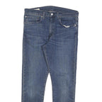 LEVI'S 512 BIG E Mens Slim Jeans Blue Denim W34 L27 Classic Cotton Blend Zip