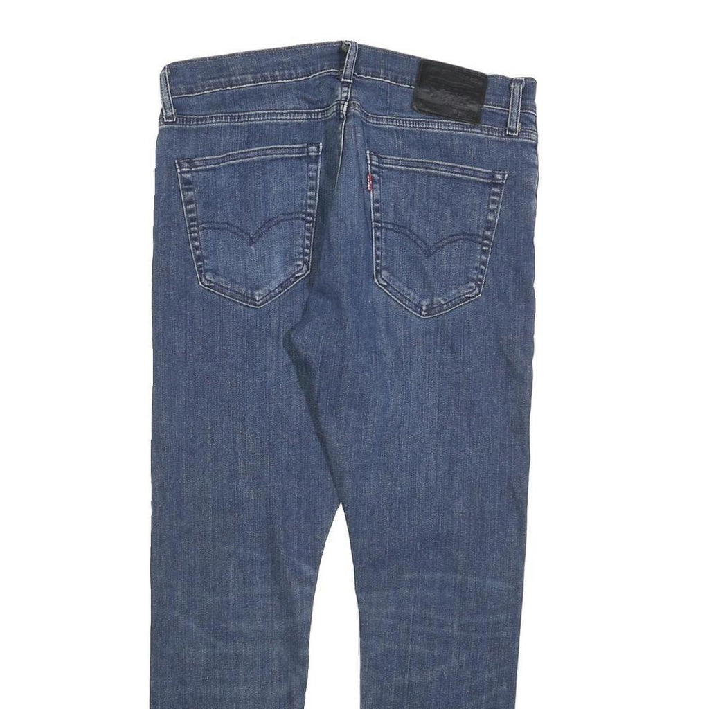 LEVI'S 512 BIG E Mens Slim Jeans Blue Denim W34 L27 Classic Cotton Blend Zip