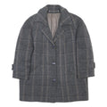 Womens Grey Wool Chevron Button Jacket UK 18 Classic Outerwear Stylish Warm