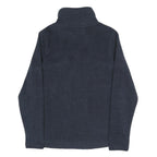 REGATTA Womens Navy Blue Plain Full Zip Jumper Crew Neck Polyester Blend UK 10