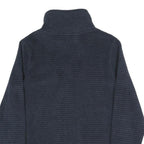 REGATTA Womens Navy Blue Plain Full Zip Jumper Crew Neck Polyester Blend UK 10