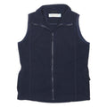 REGATTA Womens Navy Fleece Sleeveless Jacket UK 14 Outdoor Casual Zip