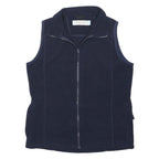 REGATTA Womens Navy Fleece Sleeveless Jacket UK 14 Outdoor Casual Zip