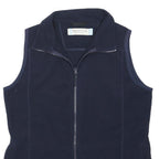 REGATTA Womens Navy Fleece Sleeveless Jacket UK 14 Outdoor Casual Zip