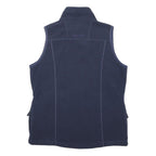 REGATTA Womens Navy Fleece Sleeveless Jacket UK 14 Outdoor Casual Zip