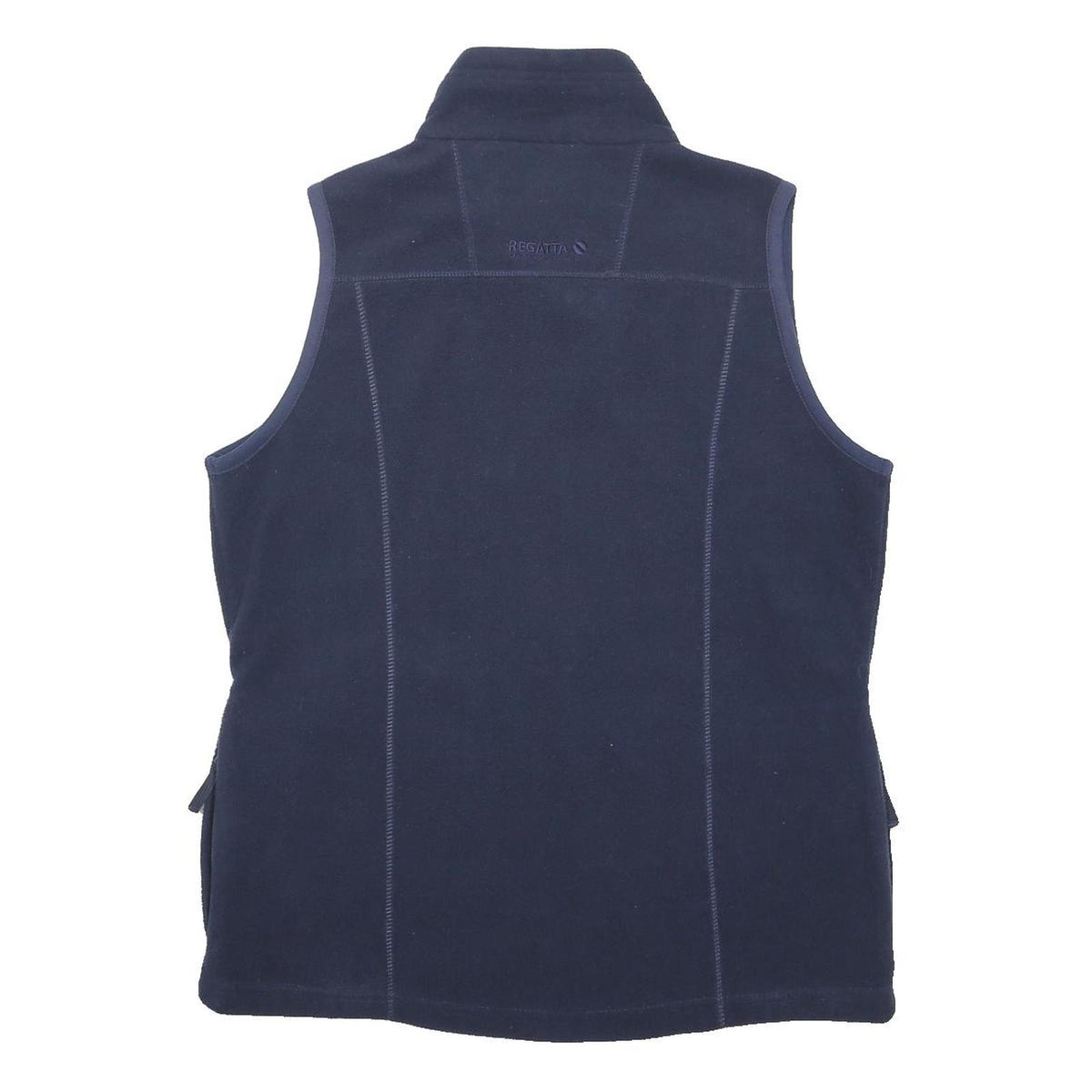 REGATTA Womens Navy Fleece Sleeveless Jacket UK 14 Outdoor Casual Zip