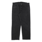 WRANGLER Mens Black Relaxed Jeans Denim W33 L27 Comfortable Casual Zip Closure