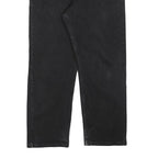 WRANGLER Mens Black Relaxed Jeans Denim W33 L27 Comfortable Casual Zip Closure