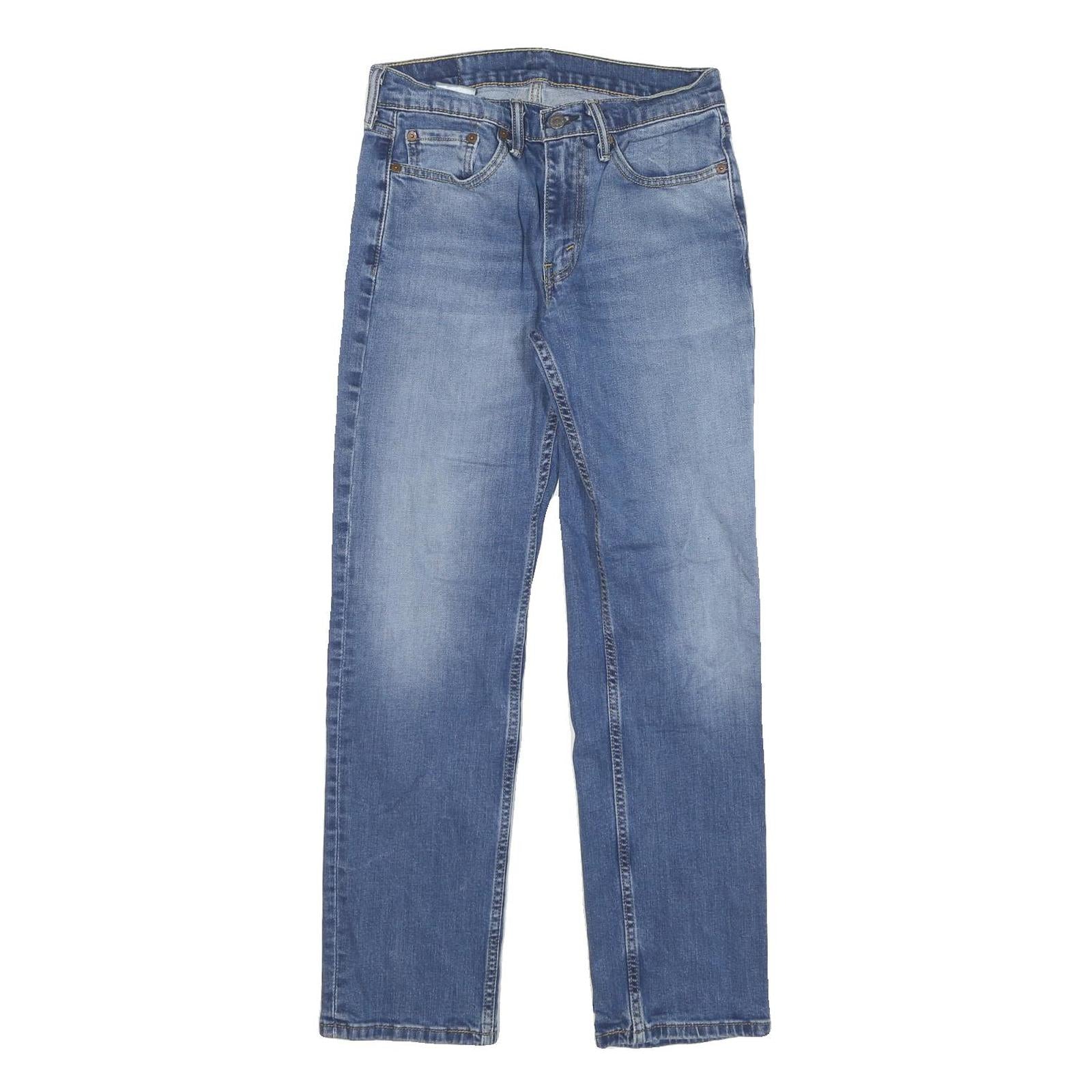 LEVI'S Mens Slim Blue Denim Jeans W27 L28 Zip Classic Fit Five Pocket