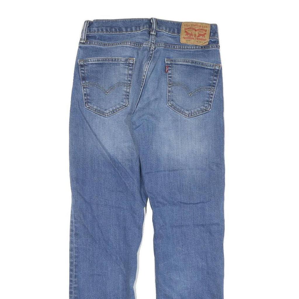 LEVI'S Mens Slim Blue Denim Jeans W27 L28 Zip Classic Fit Five Pocket