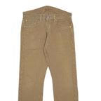 LEVI'S 501 Mens Jeans Beige Regular Straight Denim W31 L30 Classic Button Fly