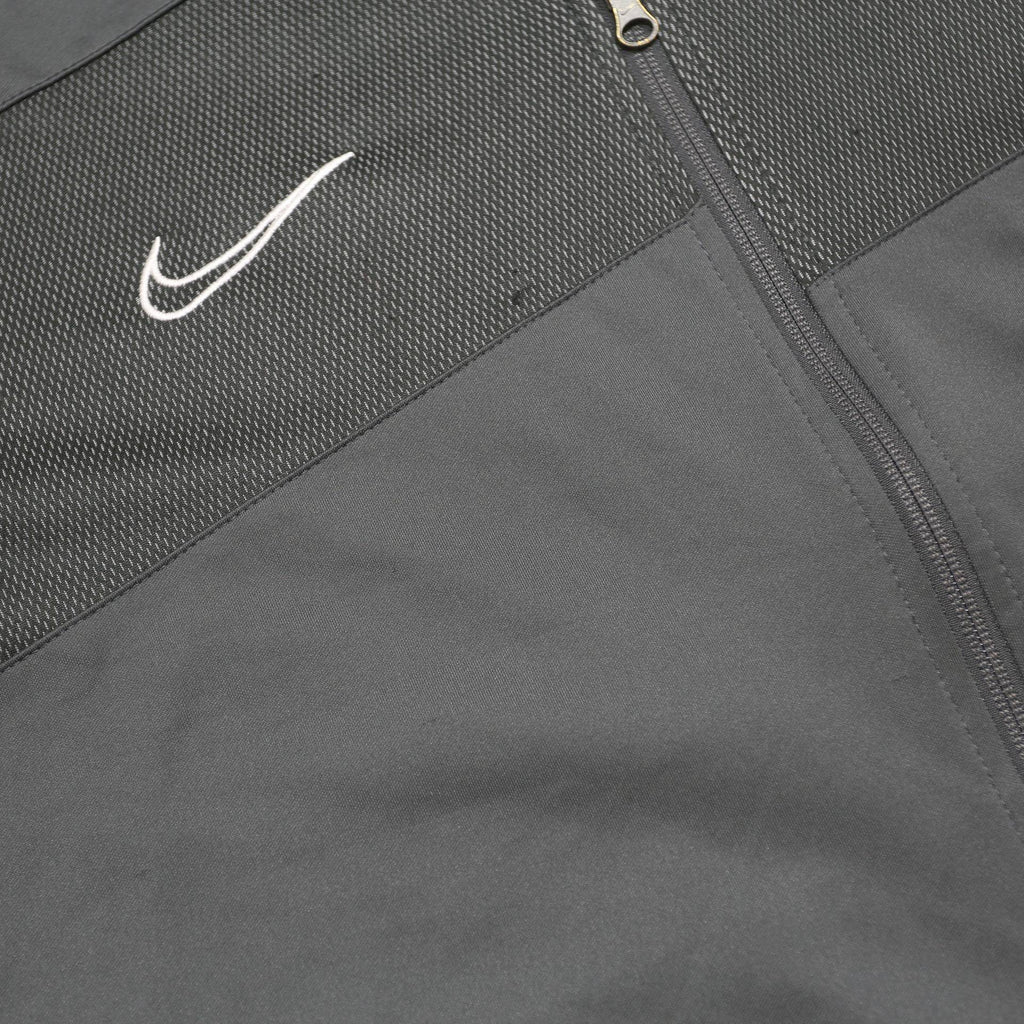 NIKE Mens Grey & Black Sports Zip Jacket XL Polyester Athletic Casual Wear