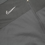 NIKE Mens Grey & Black Sports Zip Jacket XL Polyester Athletic Casual Wear