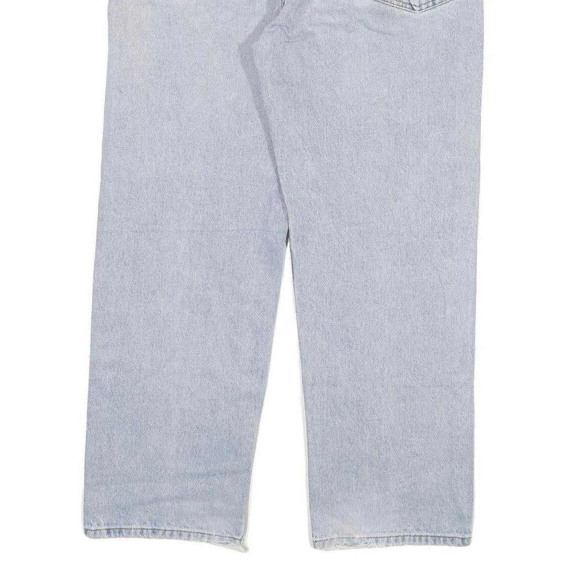 CARHARTT Mens Relaxed Blue Denim Light W38 L29 Casual Workwear Zip Fastening