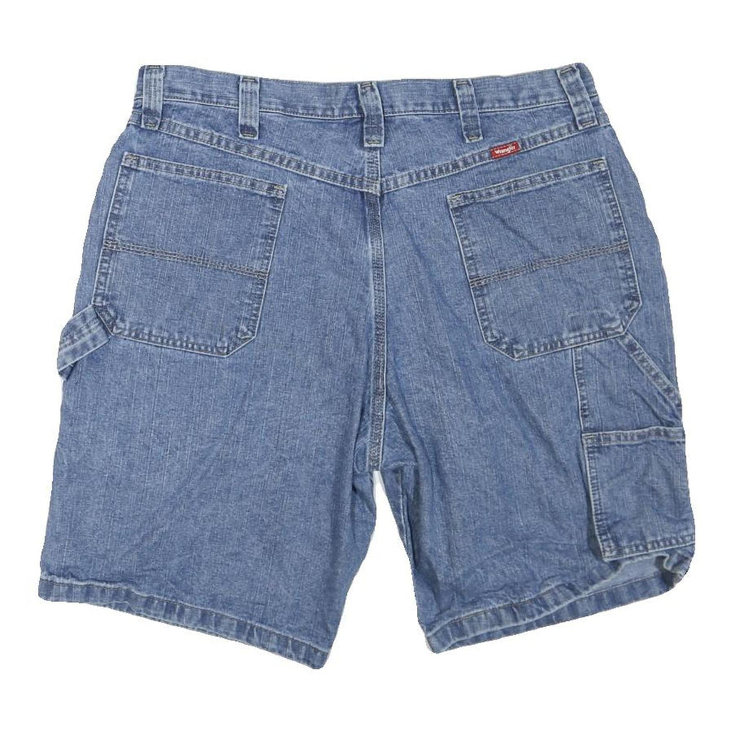 WRANGLER Mens Shorts Blue Casual Denim L W36 Classic Cotton Blend