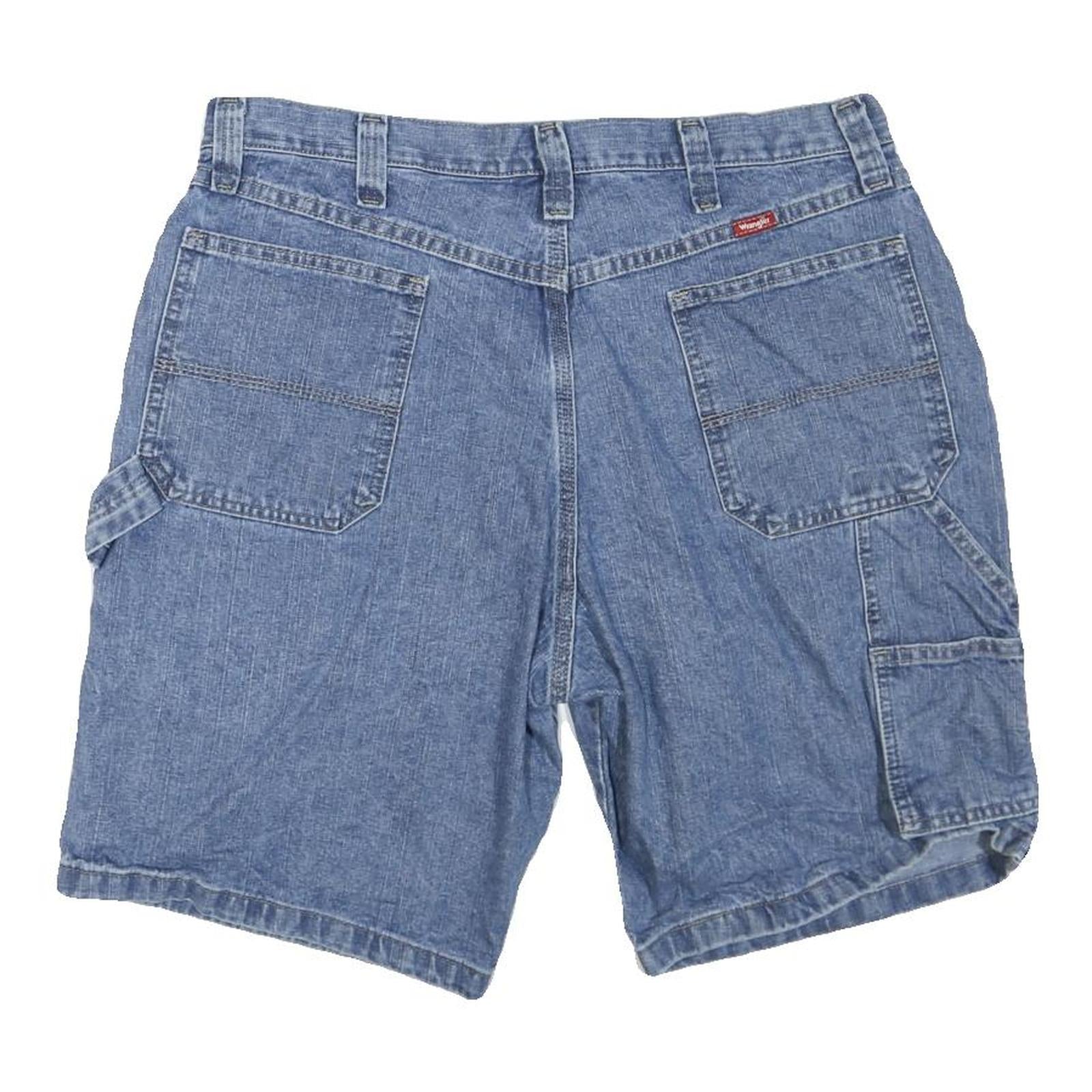 WRANGLER Mens Shorts Blue Casual Denim L W36 Classic Cotton Blend
