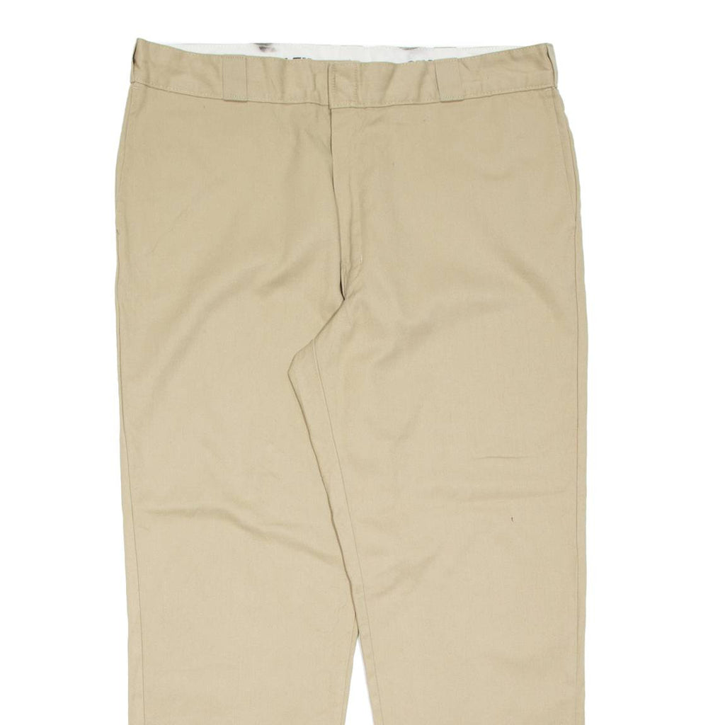 DICKIES Chino Mens Trousers Beige Regular Straight W42 L32