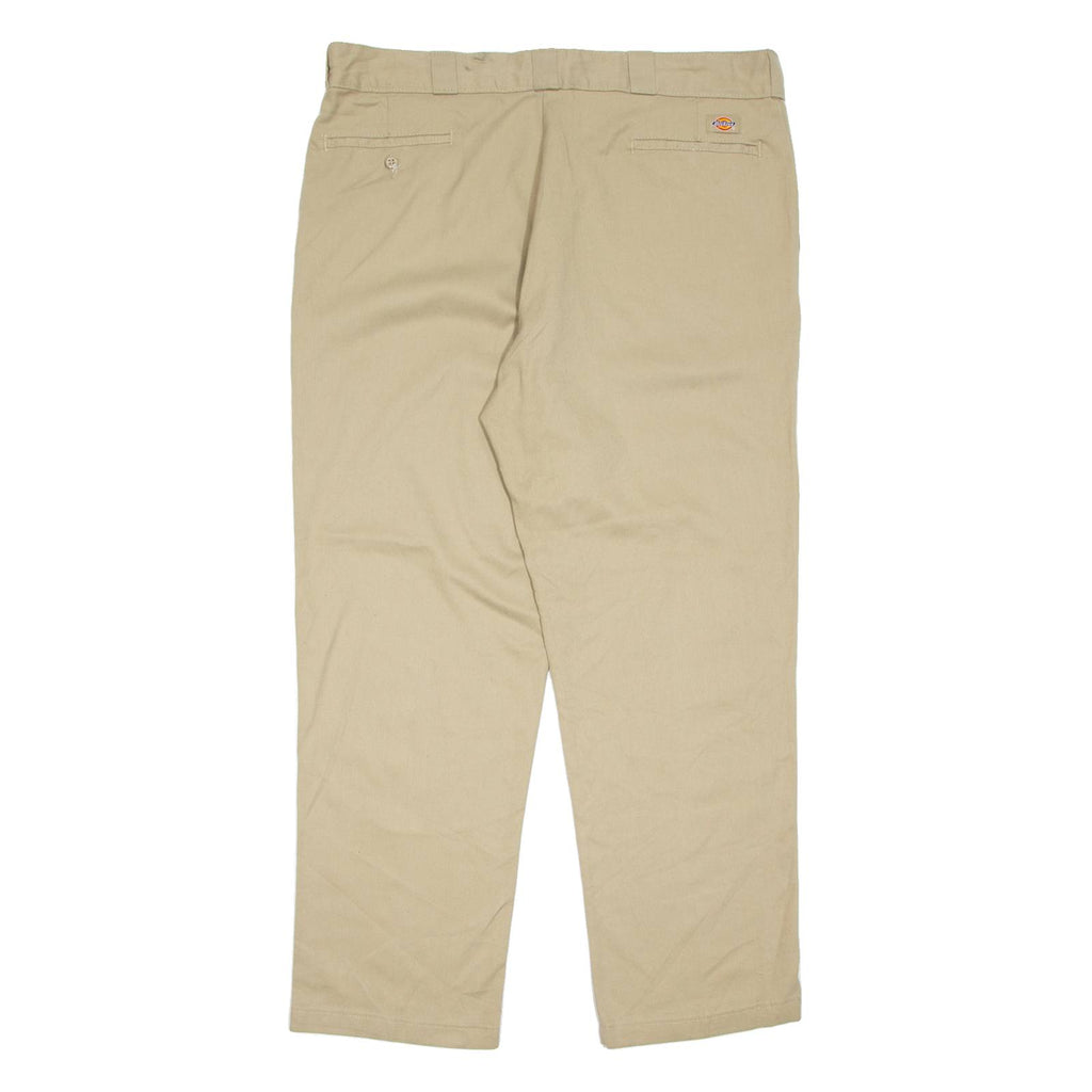 DICKIES Chino Mens Trousers Beige Regular Straight W42 L32