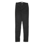 LEVI'S Womens Slim Black Skinny Denim Medium W24 L29 Stretch Zip Jeans
