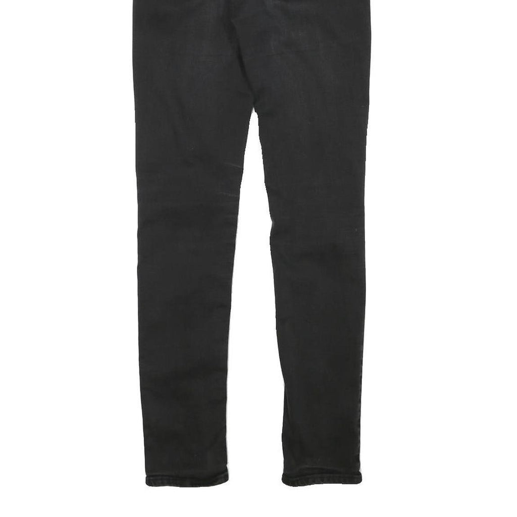 LEVI'S Womens Slim Black Skinny Denim Medium W24 L29 Stretch Zip Jeans