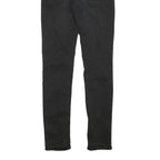 LEVI'S Womens Slim Black Skinny Denim Medium W24 L29 Stretch Zip Jeans