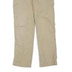 CARHARTT Mens Regular Fit Beige Workwear Trousers W34 L30 Cotton Blend Zip