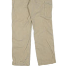 CARHARTT Mens Regular Fit Beige Workwear Trousers W34 L30 Cotton Blend Zip