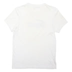 LACOSTE Mens White Black Large Crocodile Graphic Crew Neck Short Sleeve S
