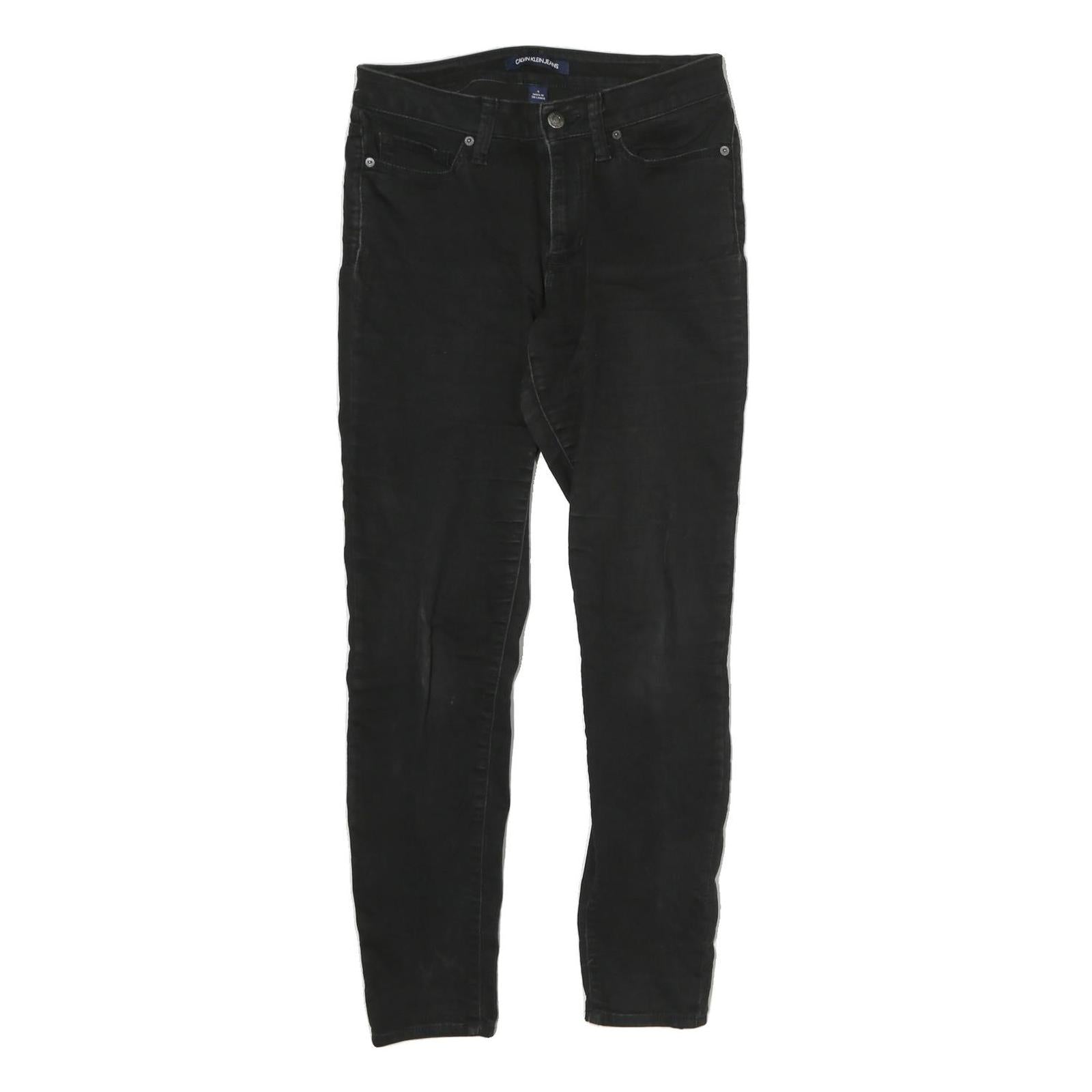 CALVIN KLEIN JEANS Mens Black Slim Skinny Denim Light W28 L29 Stylish