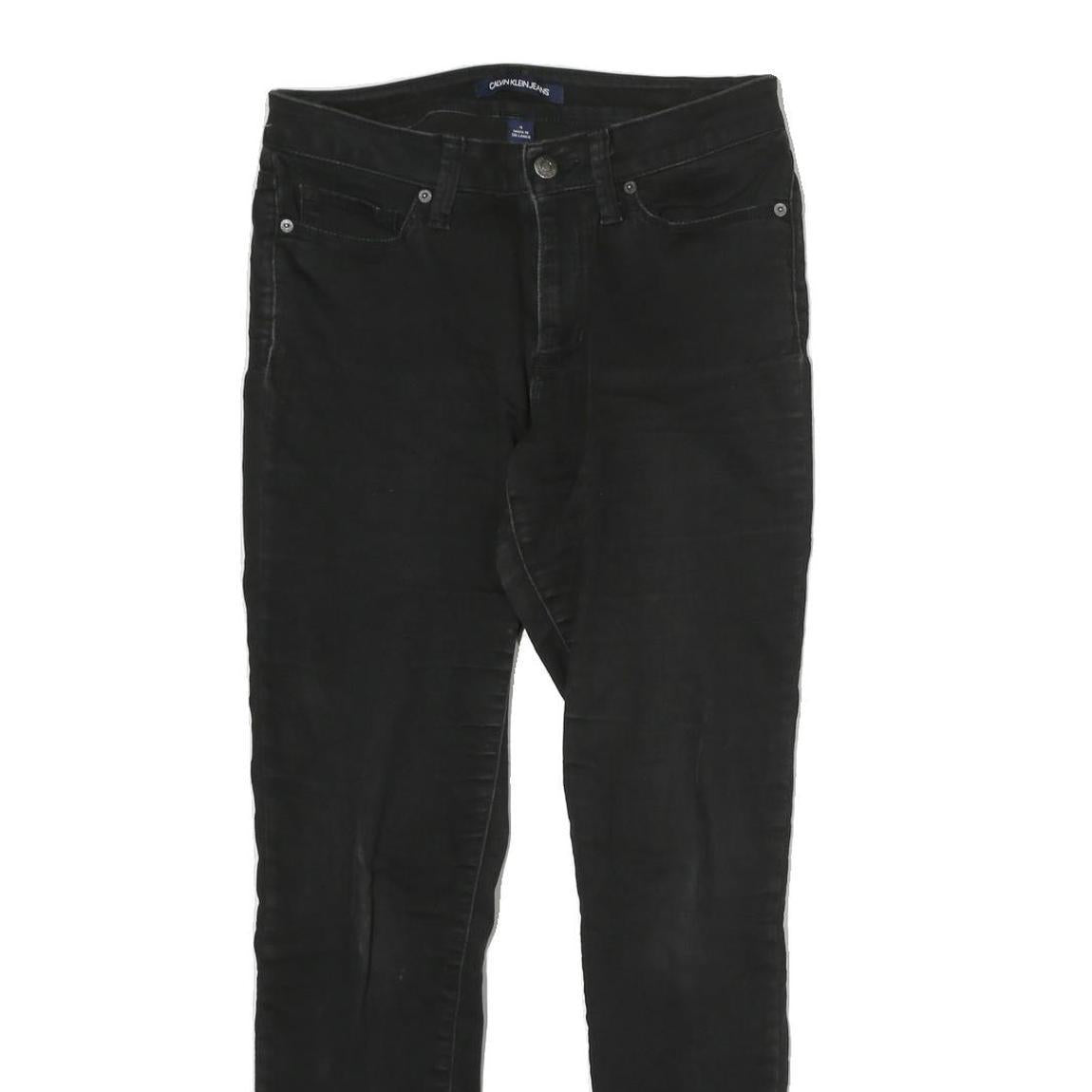 CALVIN KLEIN JEANS Mens Black Slim Skinny Denim Light W28 L29 Stylish