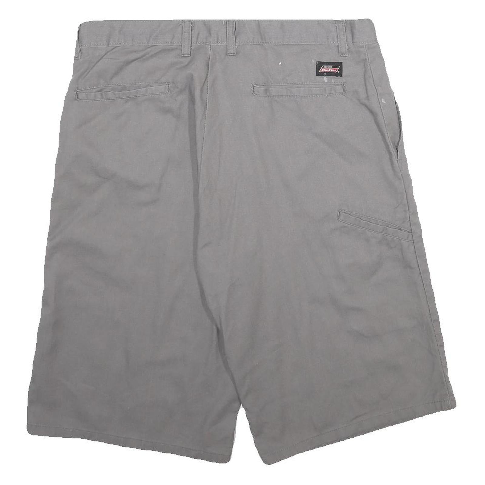 DICKIES Mens Shorts Grey Casual Regular L W34 Durable Workwear