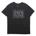 ARMANI EXCHANGE Mens Black XL Graphic T-Shirt Short Sleeve Crew Neck Logo