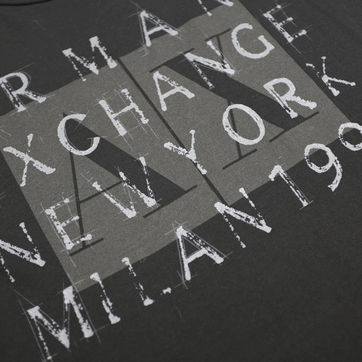 ARMANI EXCHANGE Mens Black XL Graphic T-Shirt Short Sleeve Crew Neck Logo