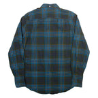 TOMMY HILFIGER Mens Shirt Green Plaid Long Sleeve S