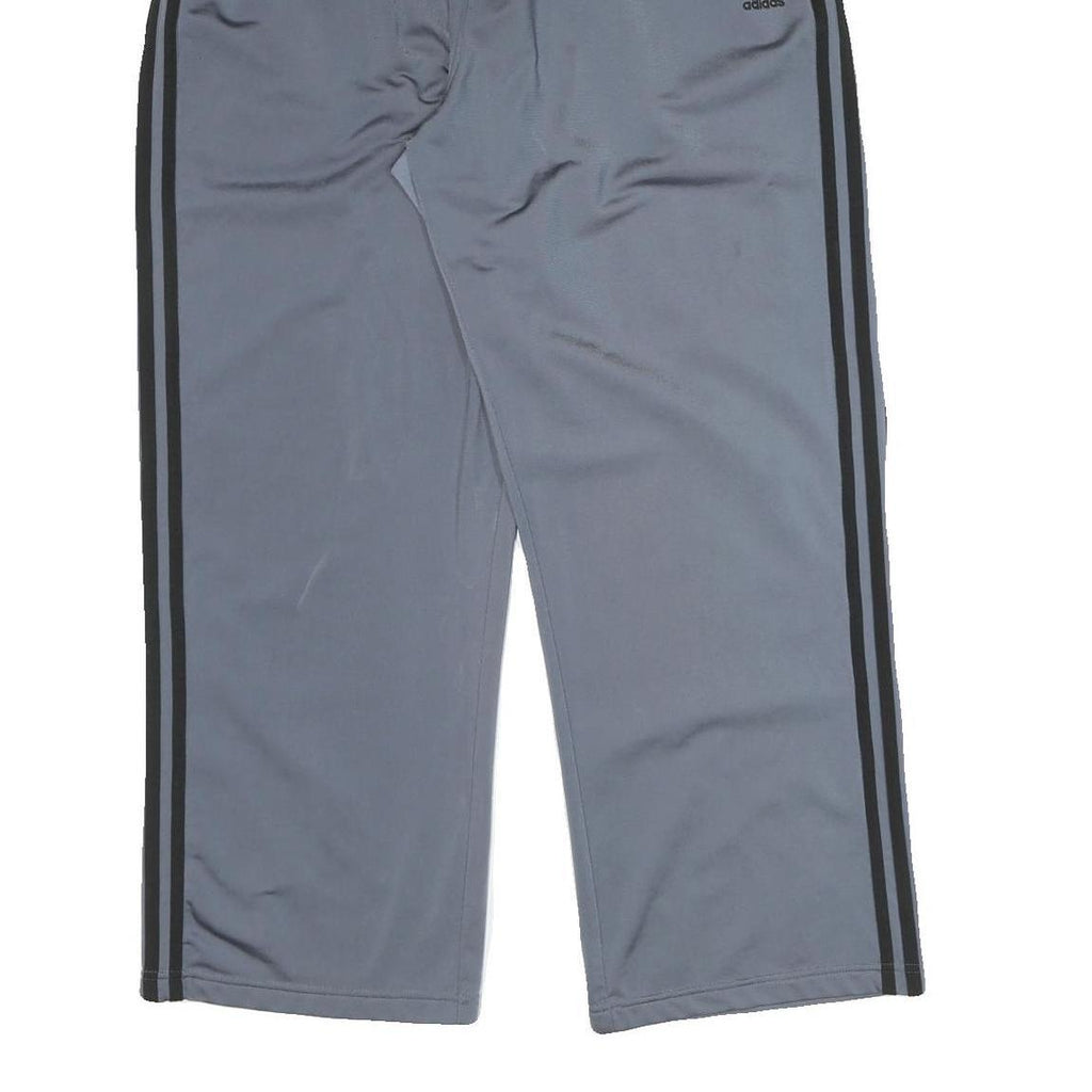 ADIDAS Mens Joggers Grey & Black Regular Straight L W28 L29 Sports Casual